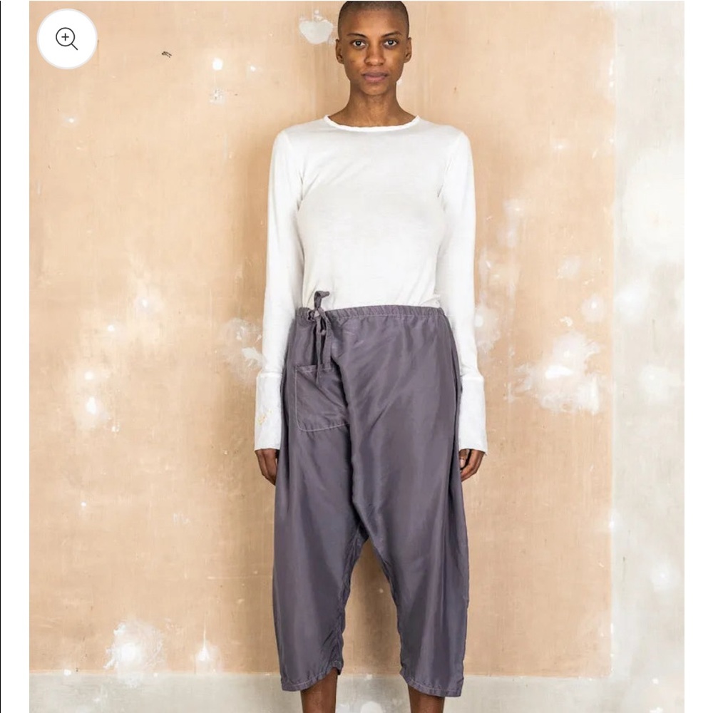 Sula Agathe Silk Harem Pants in Blue